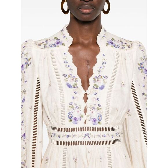 Zimmermann Women Patience Linen Mini Dress